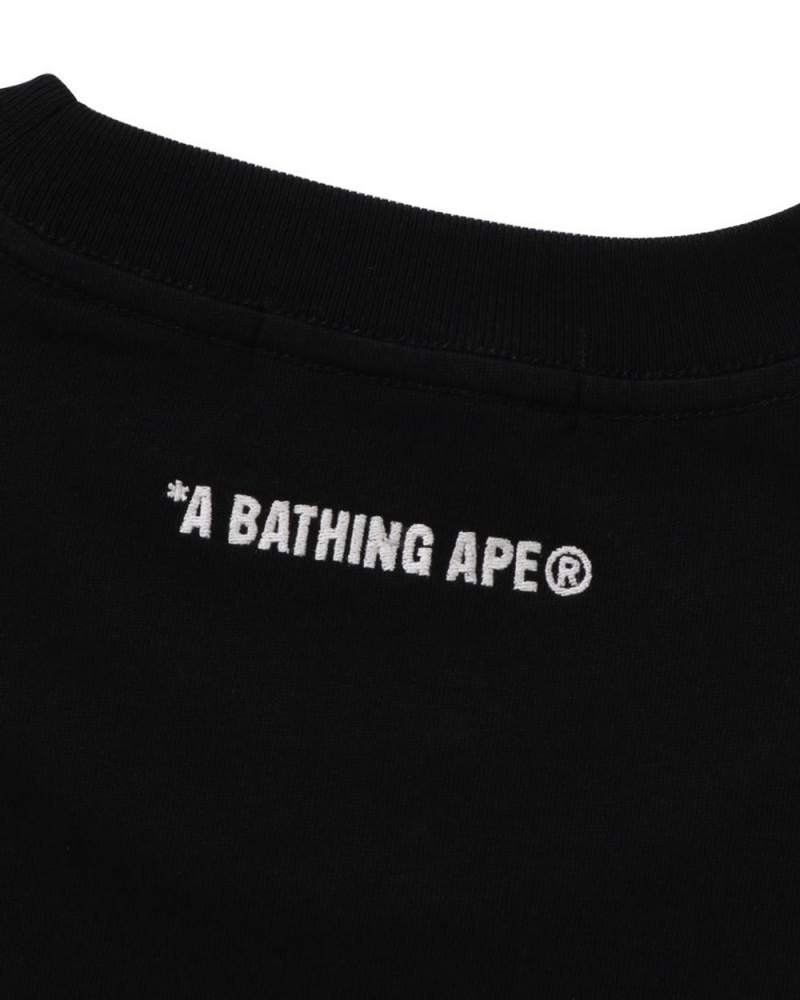 T Shirts Bape Tonal Ape Head One Point Noir Homme | RAJ-40227629